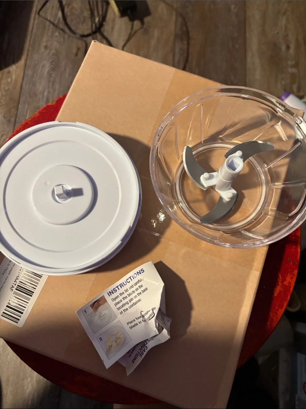 Weight Watchers White and Blue Manual Food Chopper